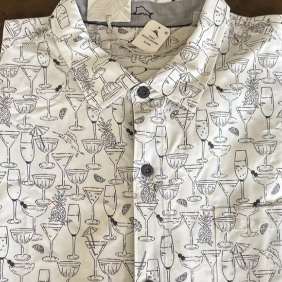 Tommy Bahama Mojito Bay Sippin' Soiree Island Zone Short Sleeve Shirt Men's XXXL - Picture 5 of 9
